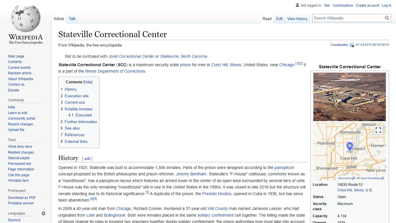 Stateville Correctional Center - Wikipedia